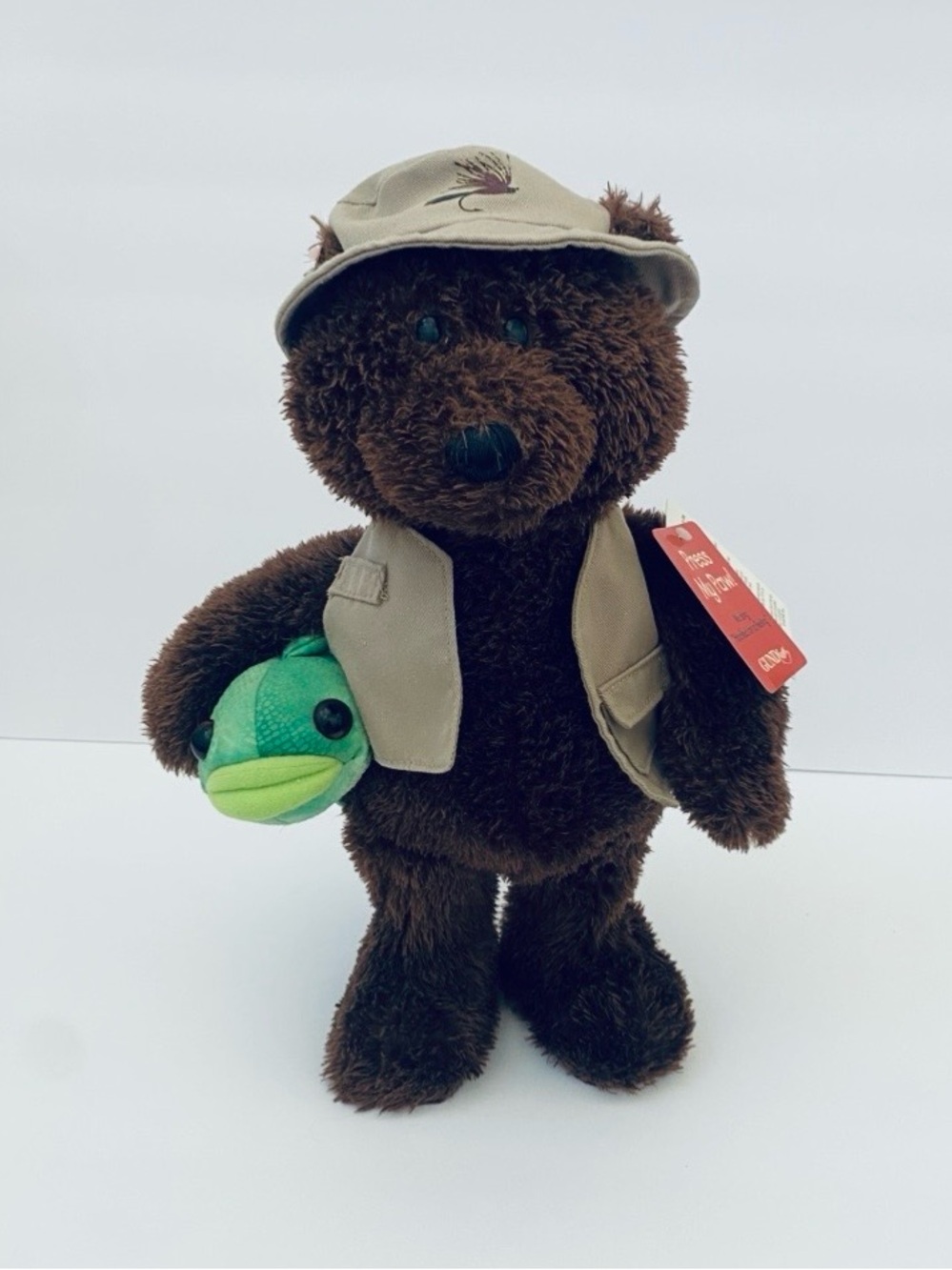 Gund Plush Animated Singing Dancing Boris Fishing Bear Hooked On A Feeling